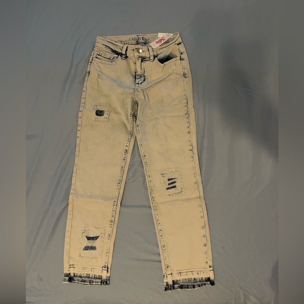 Justice denim jeans size 14 slims NWT Stonewash